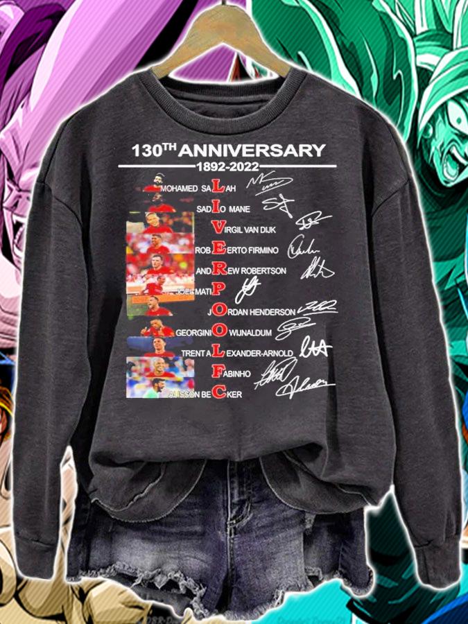 130th anniversary 1892-2022 Liverpoolfc signatures shirt t-shirt sweatshirt