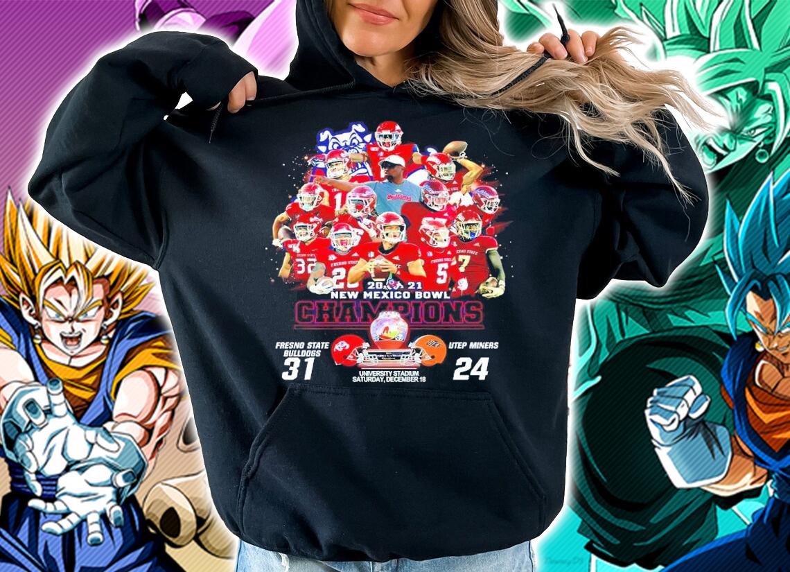 2021 New Mexico Bowl Champions Fresno State Bulldogs 31 Vs UTEP Miners 24 Shirt t-shirt hoodie