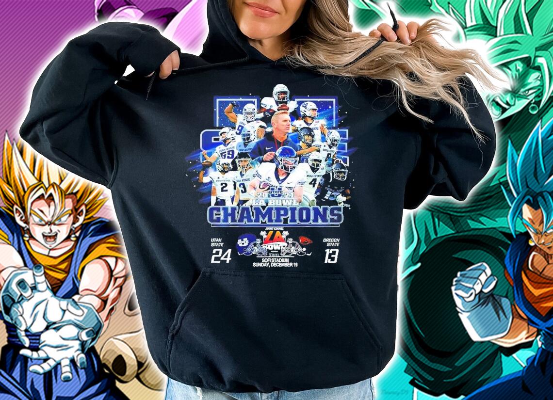 2021 LA Bowl Champions Utah State 24 Vs Oregon State 13 Shirt t-shirt hoodie