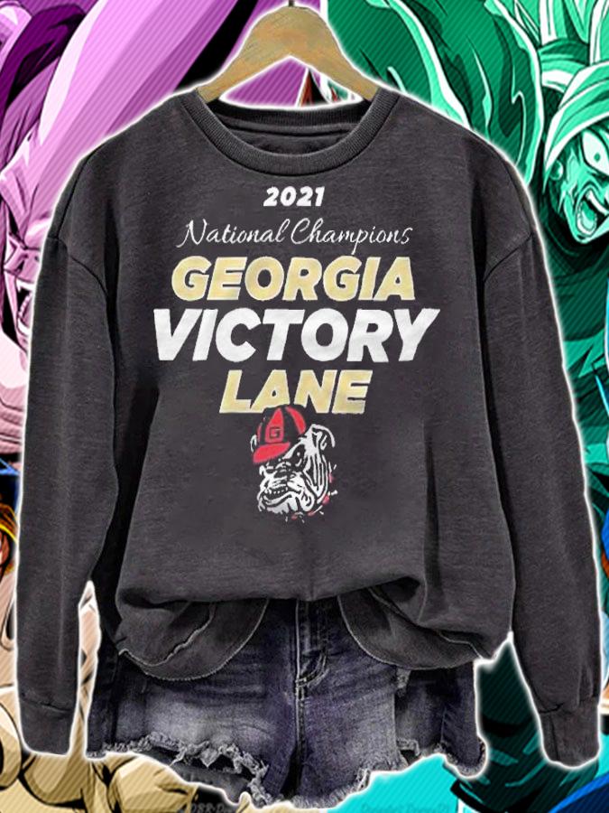 2021 National Champions Georgia Bulldogs Victory Lane T-shirt t-shirt sweatshirt