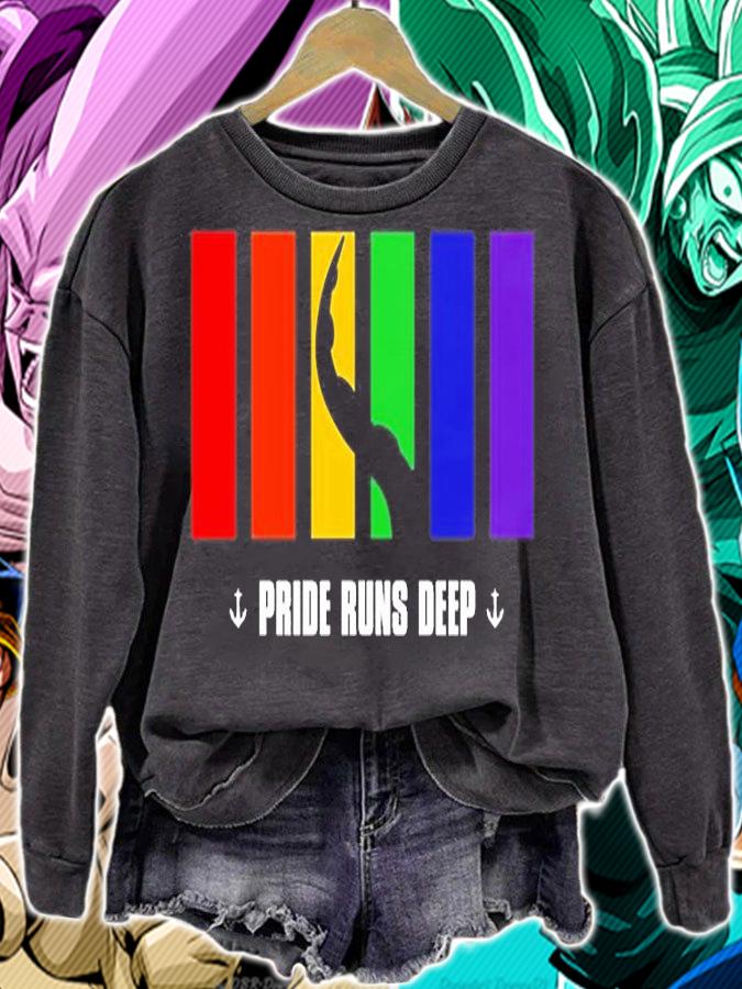 A Tentacle On The Pride Flags Pride Run Deep T-Shirt t-shirt sweatshirt