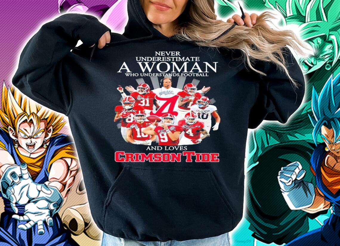 A woman who understands baseball and loves Alabama Crimson Tide signatures shirt t-shirt hoodie