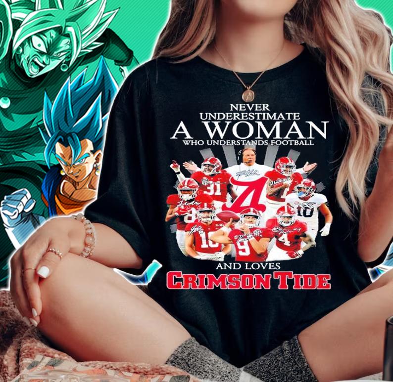A woman who understands baseball and loves Alabama Crimson Tide signatures shirt t-shirt woman shirt