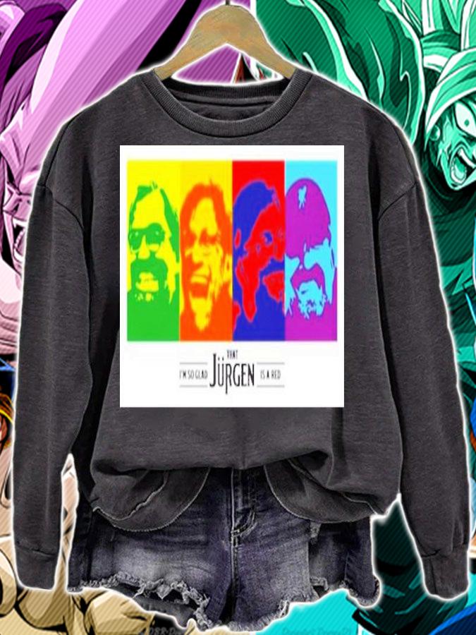 Abigail Wearing I'm So Glad That Jurgen Is A Red The Redmen TV I'm So Glad Shirt t-shirt sweatshirt