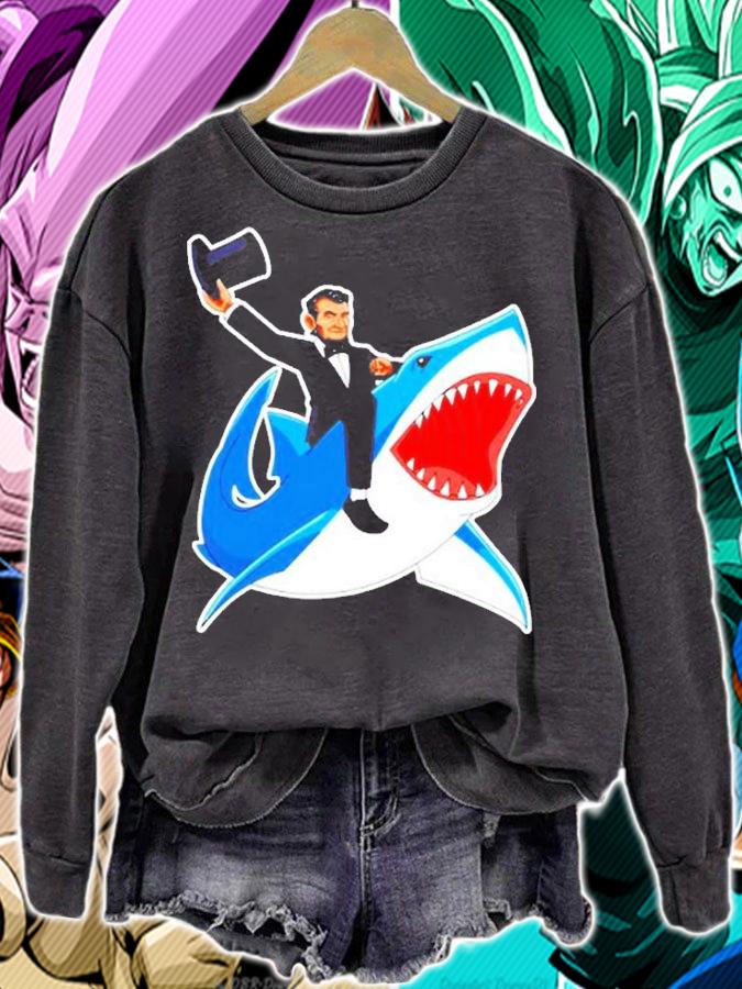 Abraham Lincoln Riding A Shark 4Th Of July T-Shirt t-shirt sweatshirt