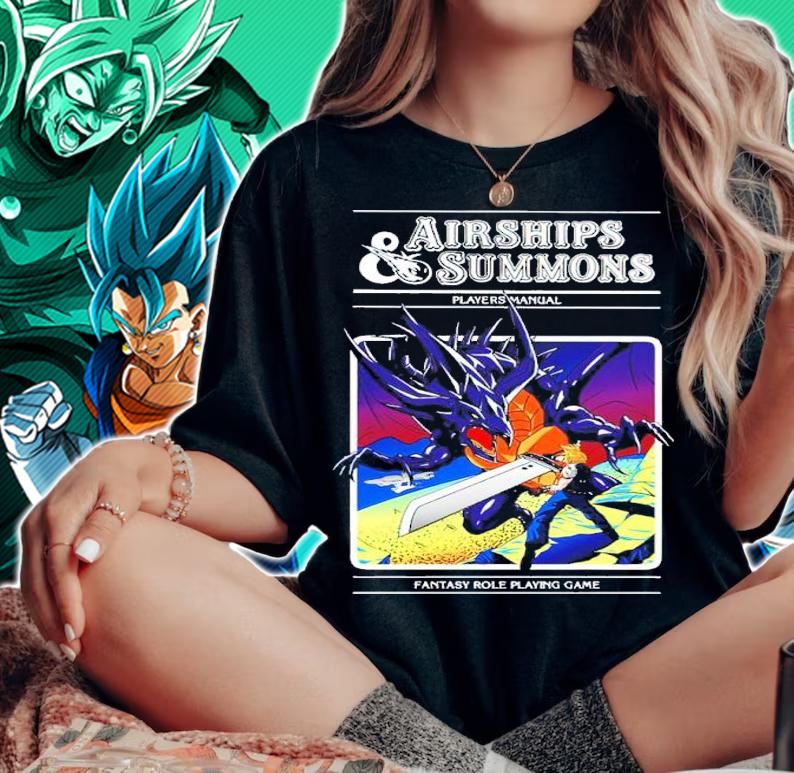 Airships and Summons Final Fantasy VII Shirt t-shirt woman shirt