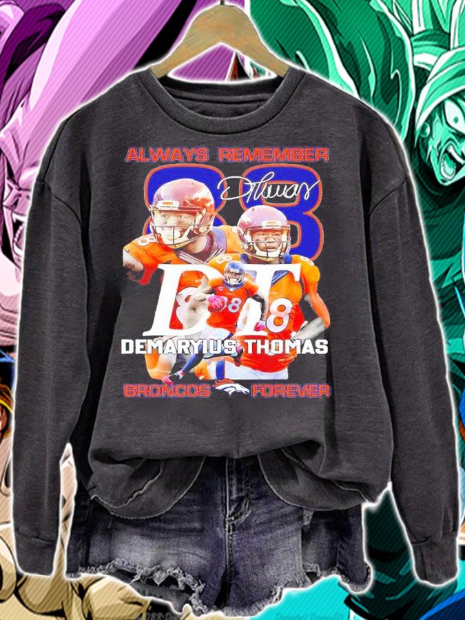 Always Remember Demaryius Thomas Broncos Forever Signatures Shirt t-shirt sweatshirt