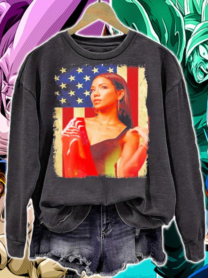 American Flag Jhene Aiko USA Flag Shirt t-shirt sweatshirt
