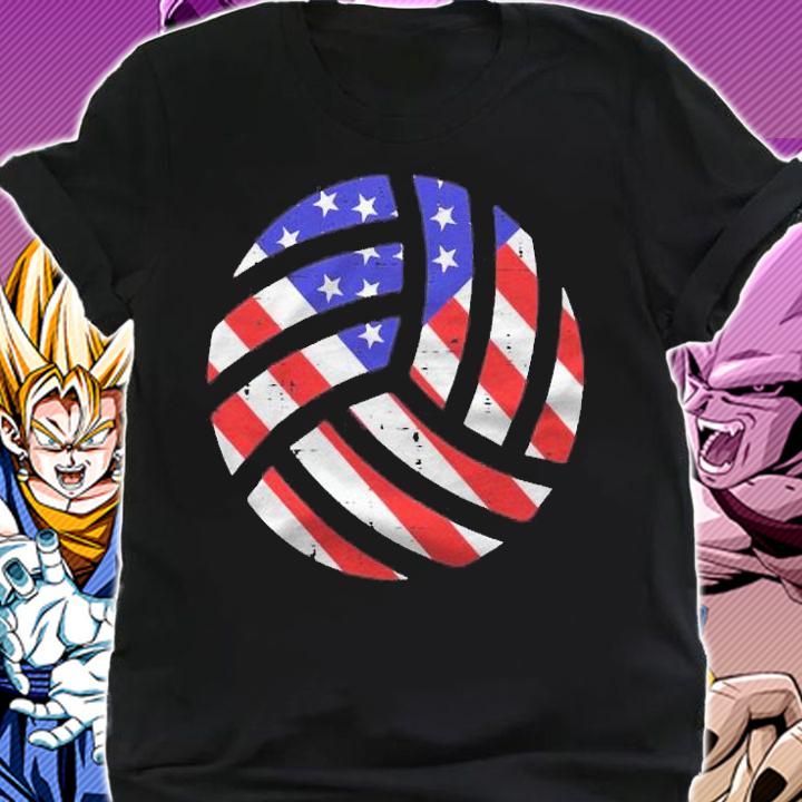 American Flag Volleyball Vintage Patriotic Men Women Kids Shirt t-shirt shirt