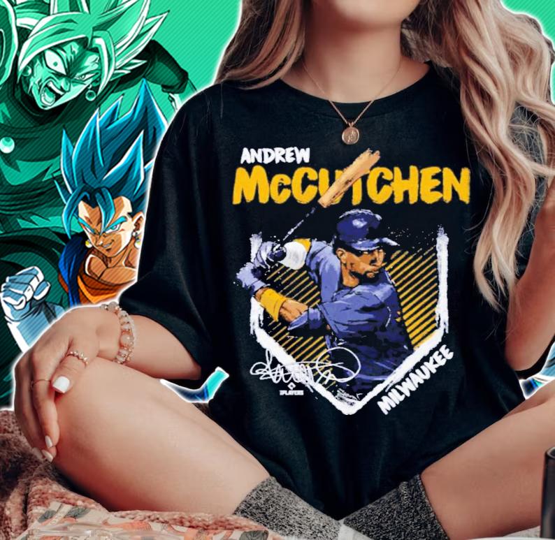 Andrew Mccutchen Milwaukee Baseball Signatures Shirt t-shirt woman shirt