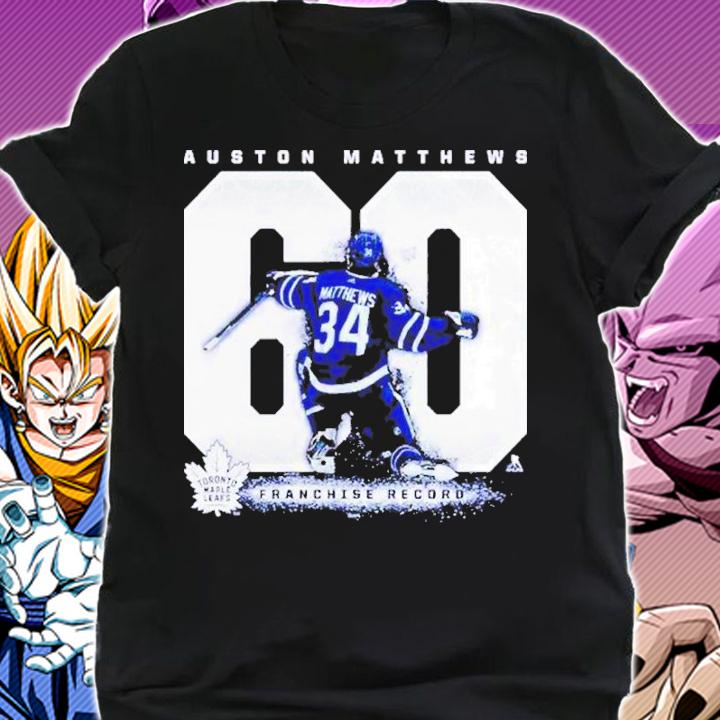 Auston Matthews Toronto Maple Leafs Fanatics Branded Big and Tall Goal Record Shirt t-shirt shirt