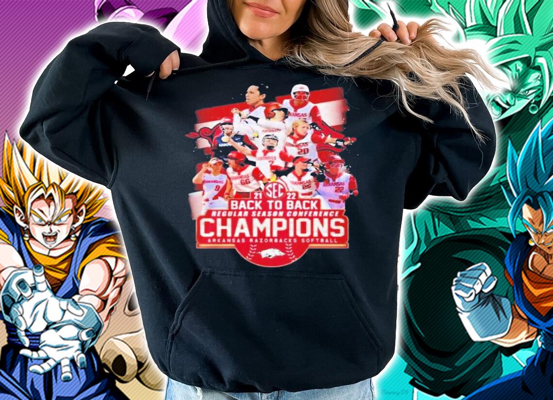 Back To Back Regular Season Conference Champions Arkansas Razorbacks Softball 2022 Shirt t-shirt hoodie