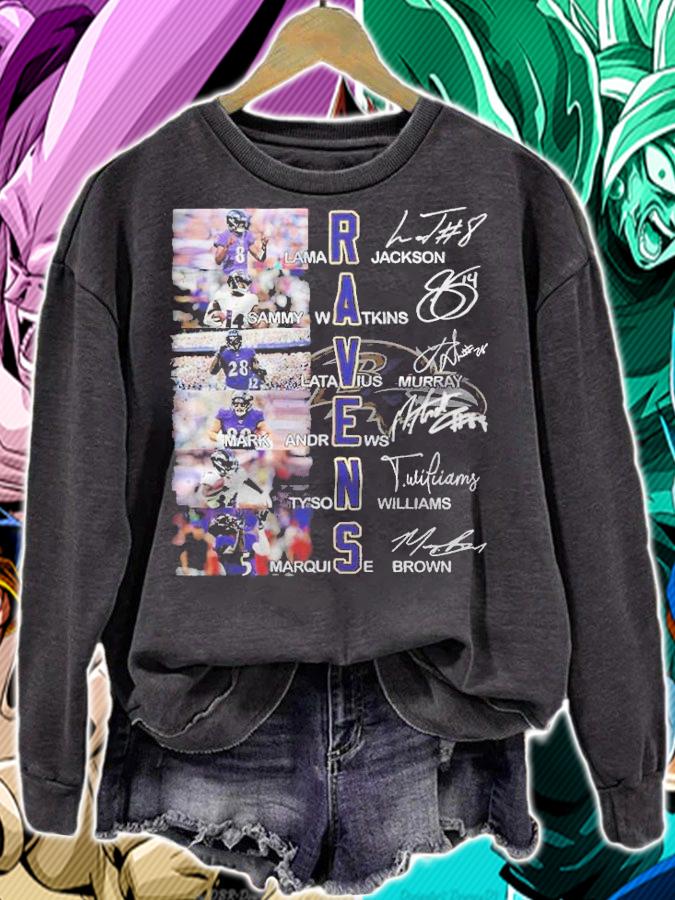 Baltimore Ravens Football Team Signatures Shirt t-shirt sweatshirt