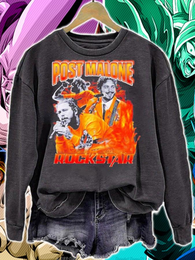 Be A Rockstar Post Malone Vintage Collage 90s Bootleg Shirt t-shirt sweatshirt