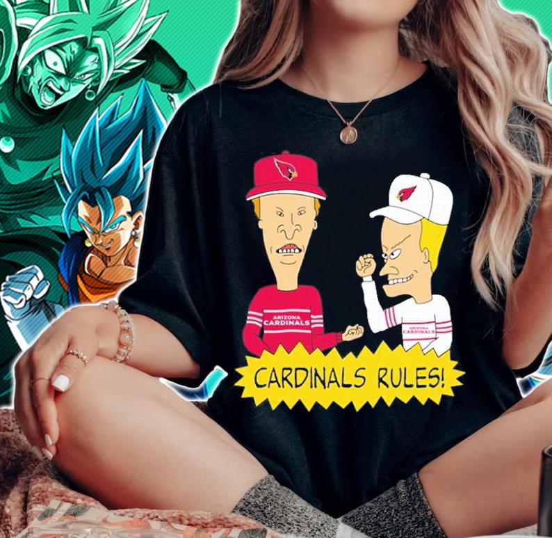 Beavis and Butt-Head Arizona Cardinals Rules NFL T-Shirt t-shirt woman shirt