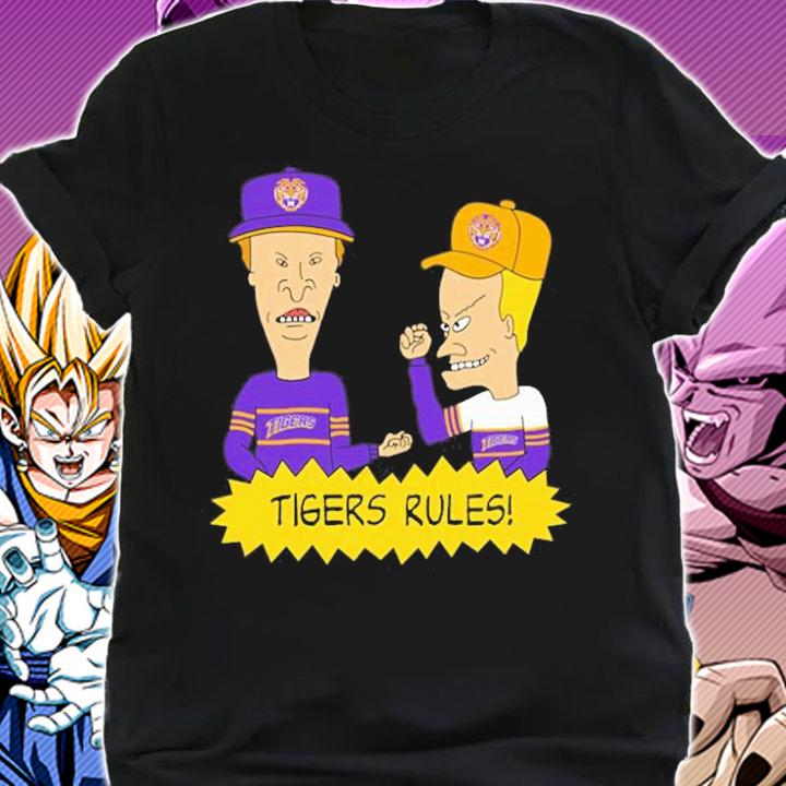 Beavis and Butt-Head LSU Tigers Rules NCAA T-Shirt t-shirt shirt