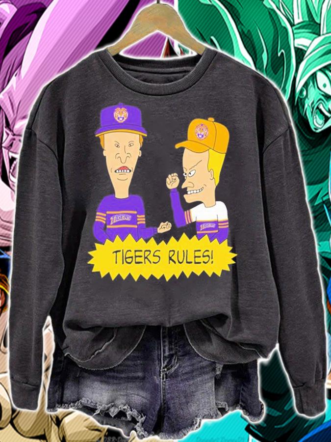 Beavis and Butt-Head LSU Tigers Rules NCAA T-Shirt t-shirt sweatshirt