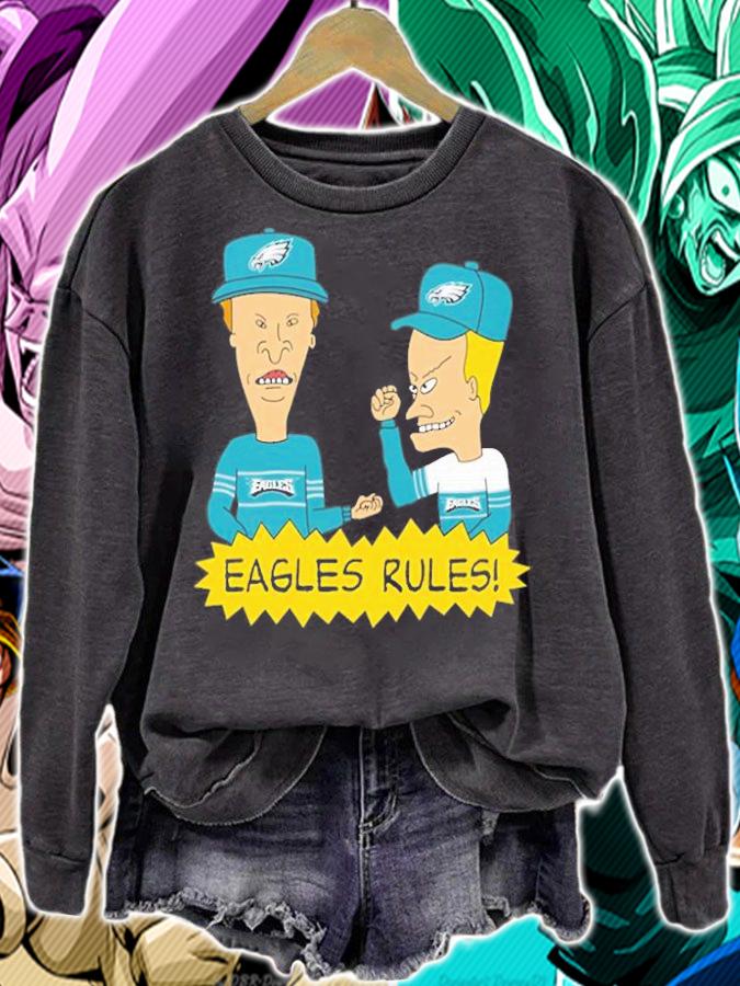 Beavis and Butt-Head Philadelphia Eagles Rules NFL T-Shirt t-shirt sweatshirt