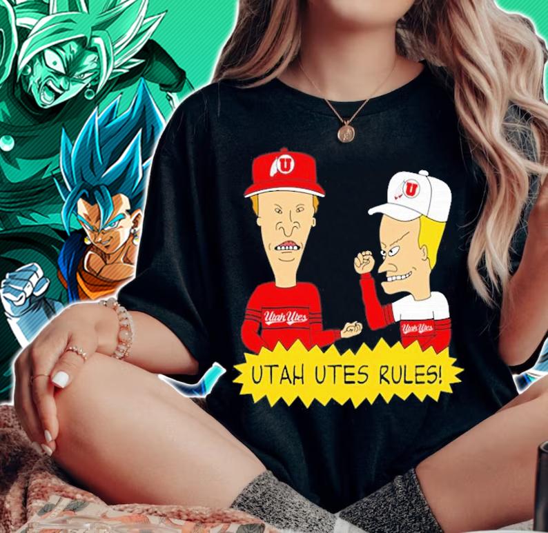 Beavis and Butt-Head Utah Utes Rules NCAA T-Shirt t-shirt woman shirt