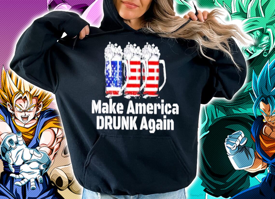 Beer American Flag Make America Drunk Again Shirt t-shirt hoodie