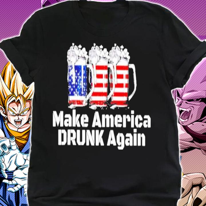 Beer American Flag Make America Drunk Again Shirt t-shirt shirt