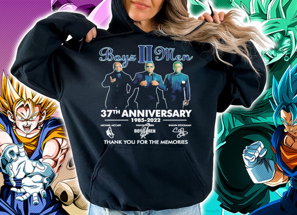 Best Boyz II Men 37th Anniversary 1985-2022 Signatures Thank You For The Memories Shirt t-shirt hoodie