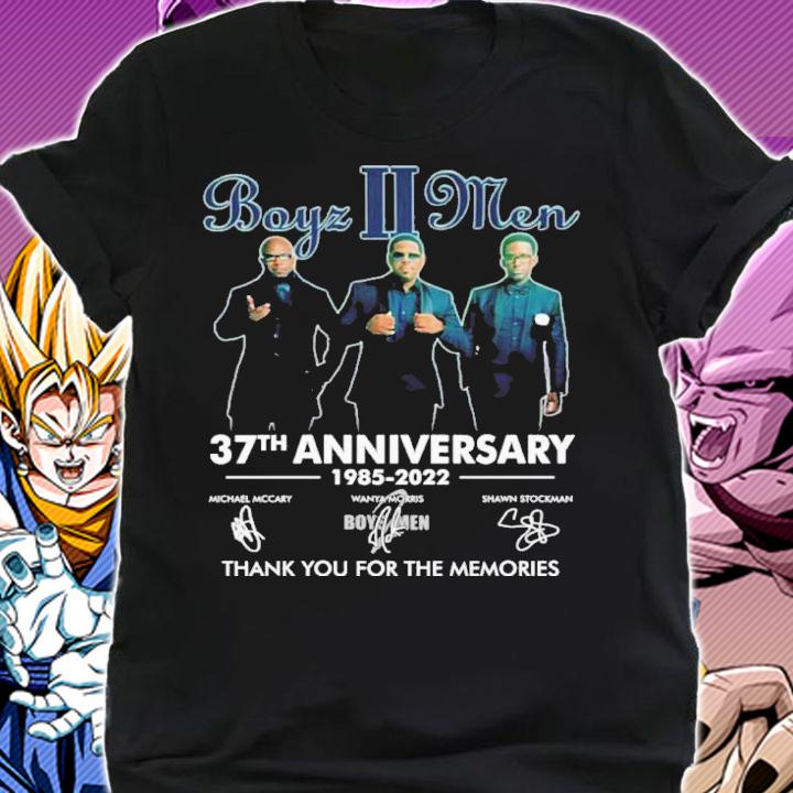 Best Boyz II Men 37th Anniversary 1985-2022 Signatures Thank You For The Memories Shirt t-shirt shirt