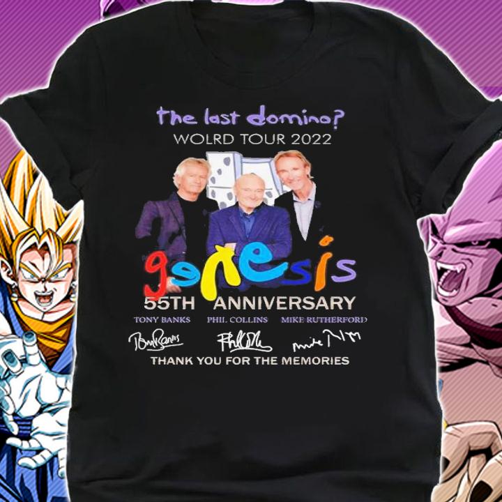 Best The Last Domino World Tour 2022 Genesis 55th Anniversary Signatures Thank You For The Memories Shirt t-shirt shirt