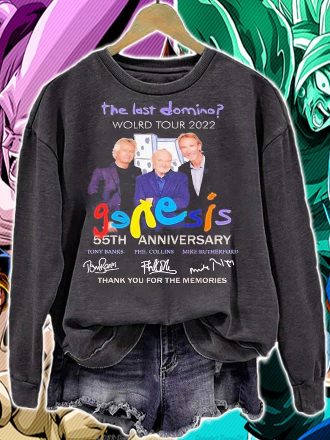Best The Last Domino World Tour 2022 Genesis 55th Anniversary Signatures Thank You For The Memories Shirt t-shirt sweatshirt