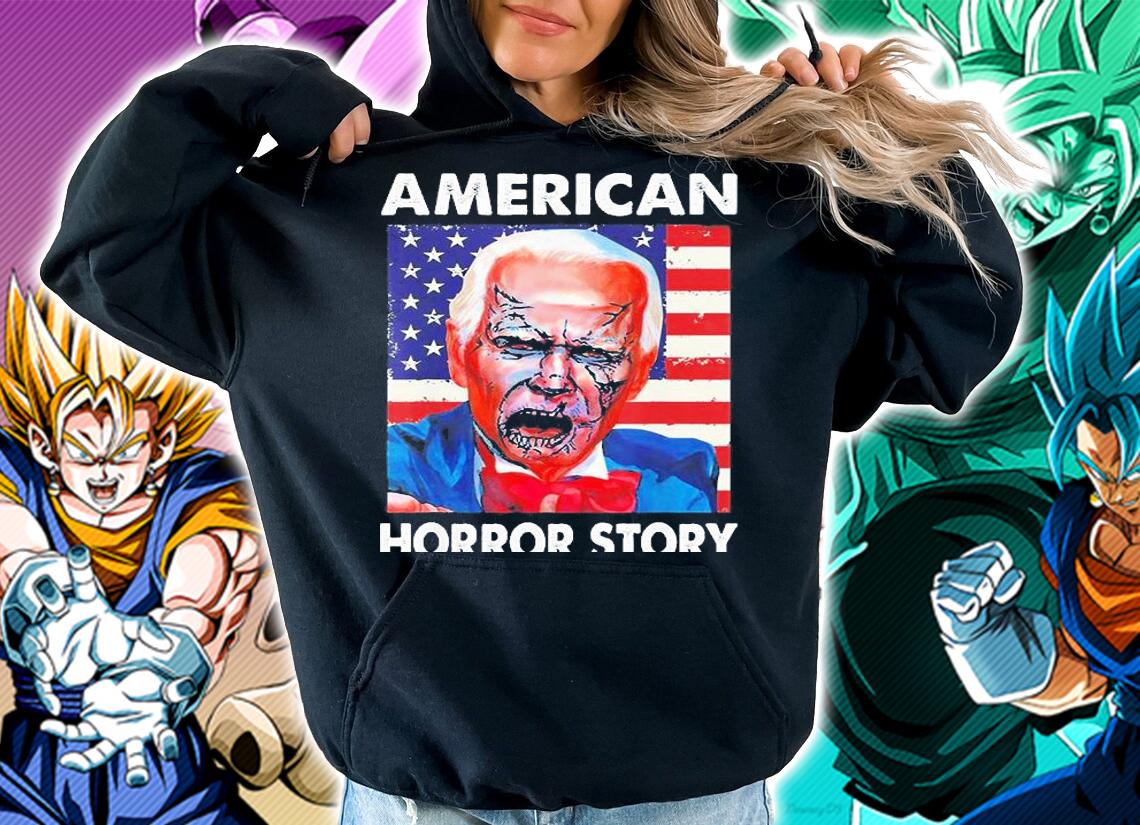 Biden Horror American Zombie Story USA Flag t-shirt hoodie