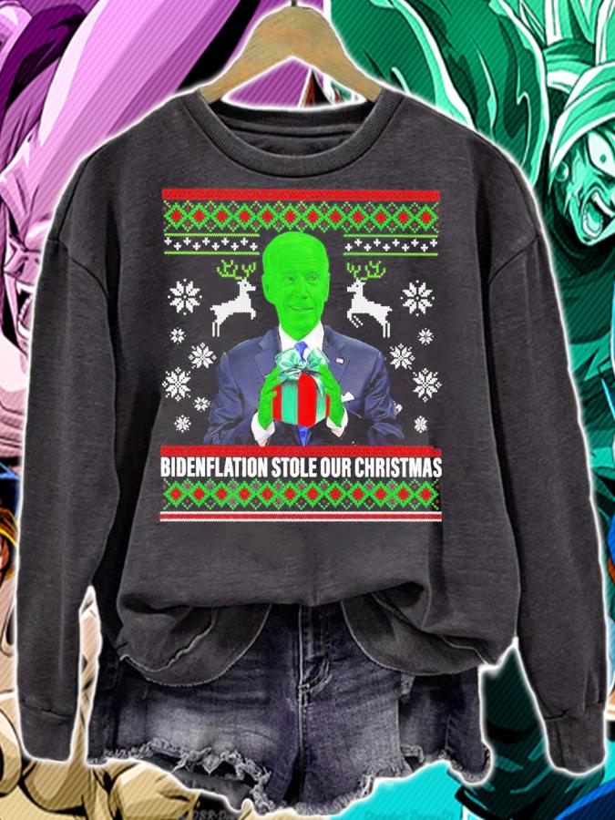 Bidenflation stole our Christmas shirt t-shirt sweatshirt