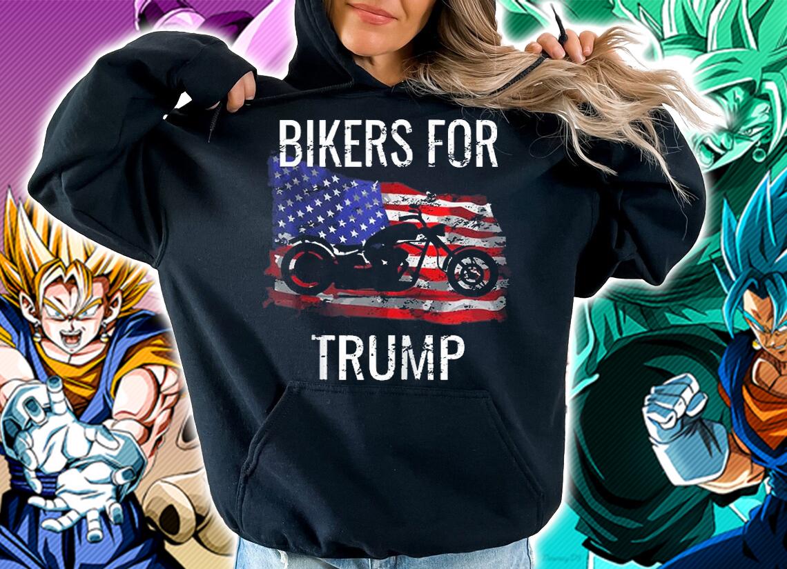 Bikers For Trump USA Flag t-shirt hoodie