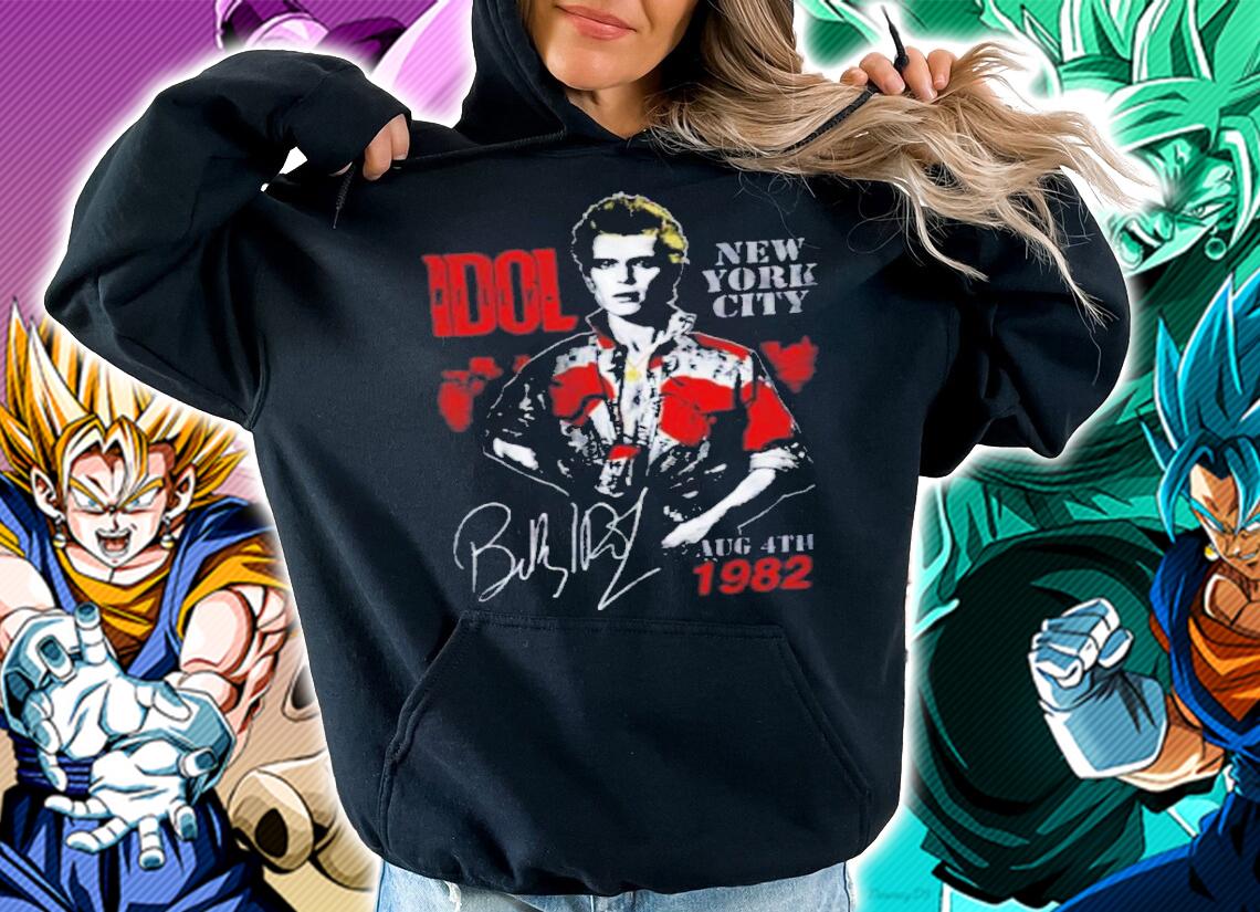 Billy Idol August 82 NYC Signatures Shirt t-shirt hoodie