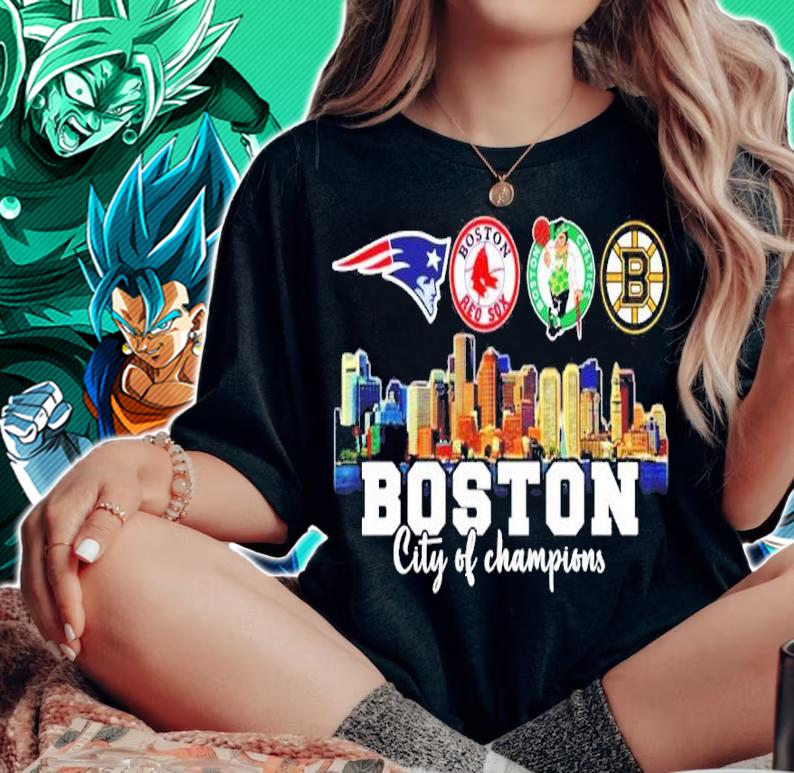 Boston City Of Champions New England Patriots Boston Red Sox Boston Celtics And Boston Bruins Shirt t-shirt woman shirt