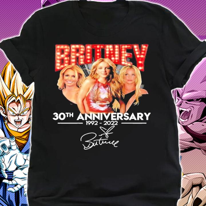 Britney 30th Anniversary 1992 2022 Signature t-shirt shirt