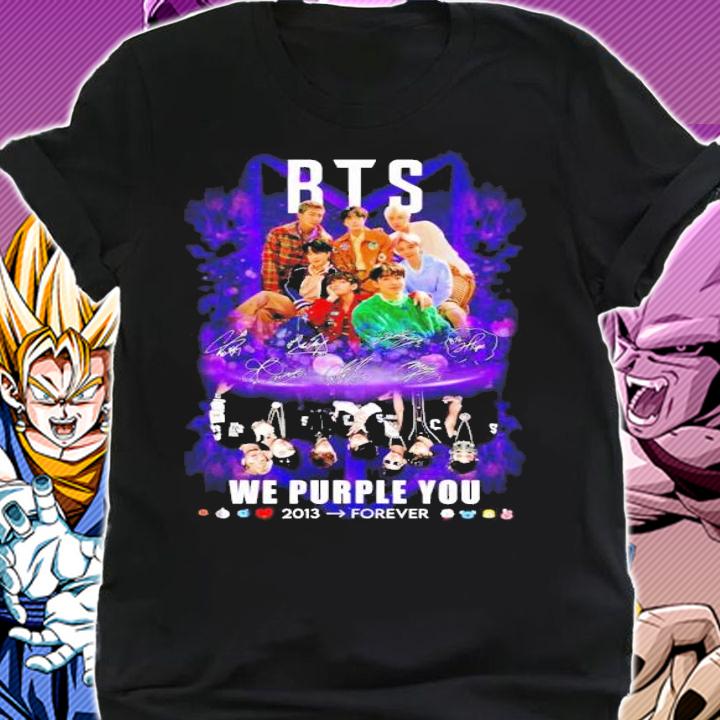BTS we purple you 2013 forever signatures shirt t-shirt shirt