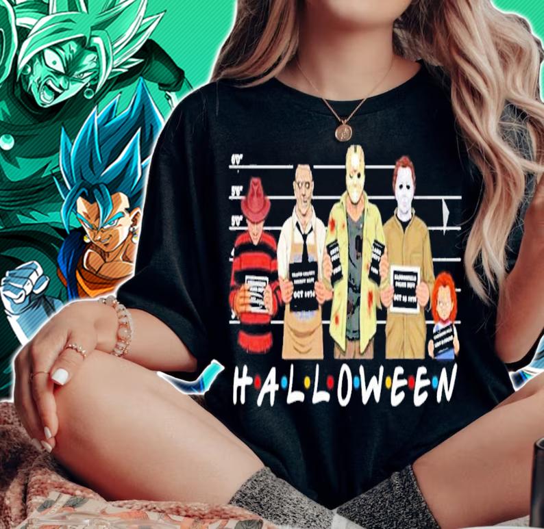 Halloween Horror Characters movies shirt t-shirt woman shirt