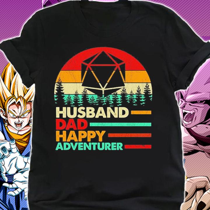 Husband Dad Happy Adventurer Vintage T-Shirt t-shirt shirt