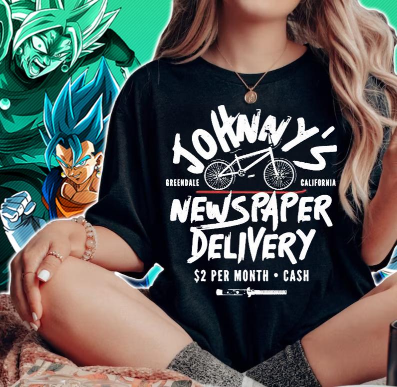 Johnny's Newspaper Delivery T-Shirt t-shirt woman shirt