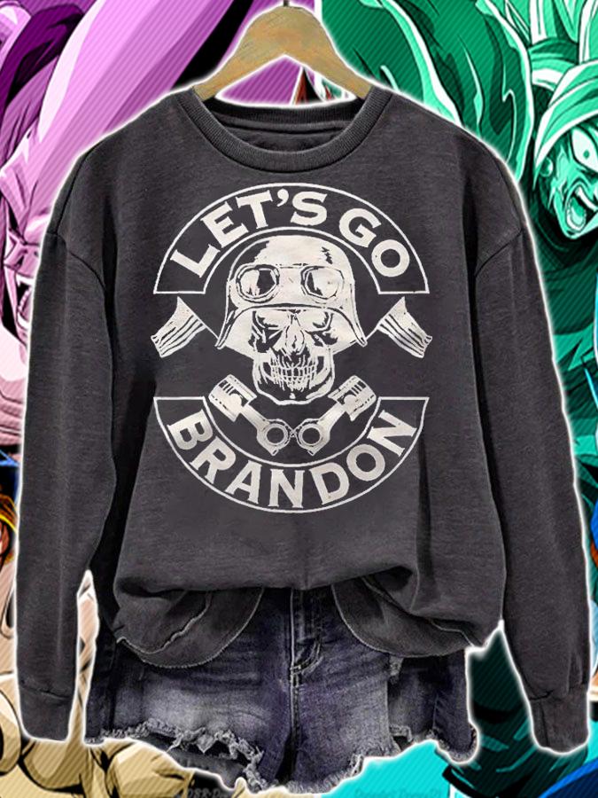 Let's go Brandon American biker Usa flag Vintage T-shirt t-shirt sweatshirt