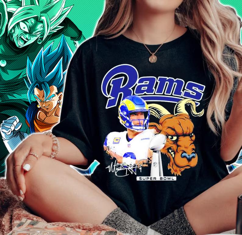 Los Angeles Rams Matthew Stafford Super Bowl Signatures Shirt t-shirt woman shirt
