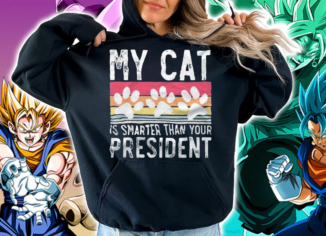 My Cat Is Smarter Than Your President Vintage T-Shirt t-shirt hoodie