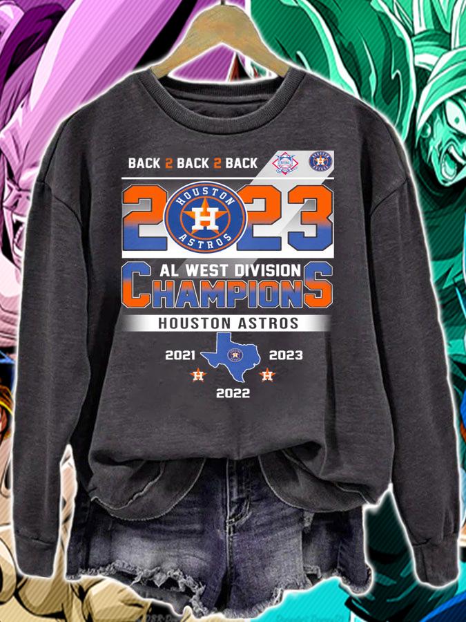 2023 Al West Division Champions Houston Astros Back to Back t-shirt sweatshirt