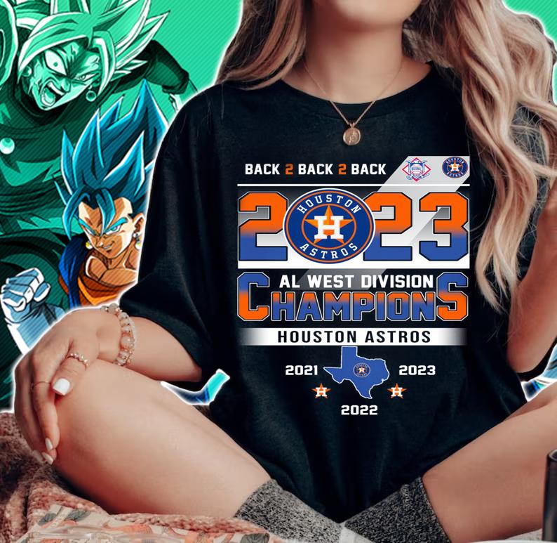 2023 Al West Division Champions Houston Astros Back to Back t-shirt woman shirt