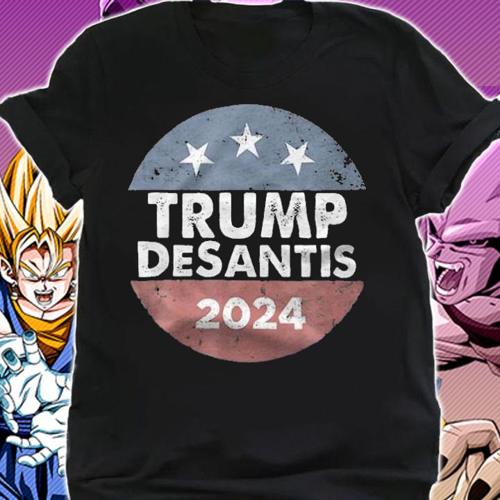 Desantis Trump 2024 President Vote Button American T-Shirt t-shirt shirt