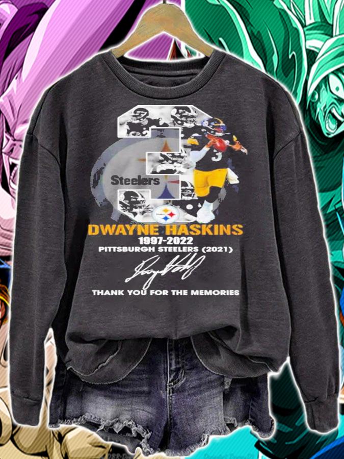 Dwayne Haskins 1997-2022 Pittsburgh Steelers 2021 Signatures Thank You For The Memories Shirt t-shirt sweatshirt