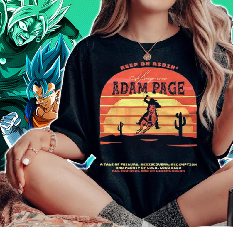 Keep On Ridin' Hangman Adam Page Vintage Shirt t-shirt woman shirt