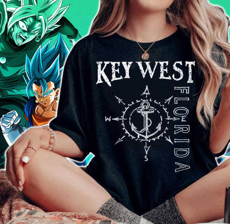 Key West Florida Souvenirs Compass Rose Shirt t-shirt woman shirt