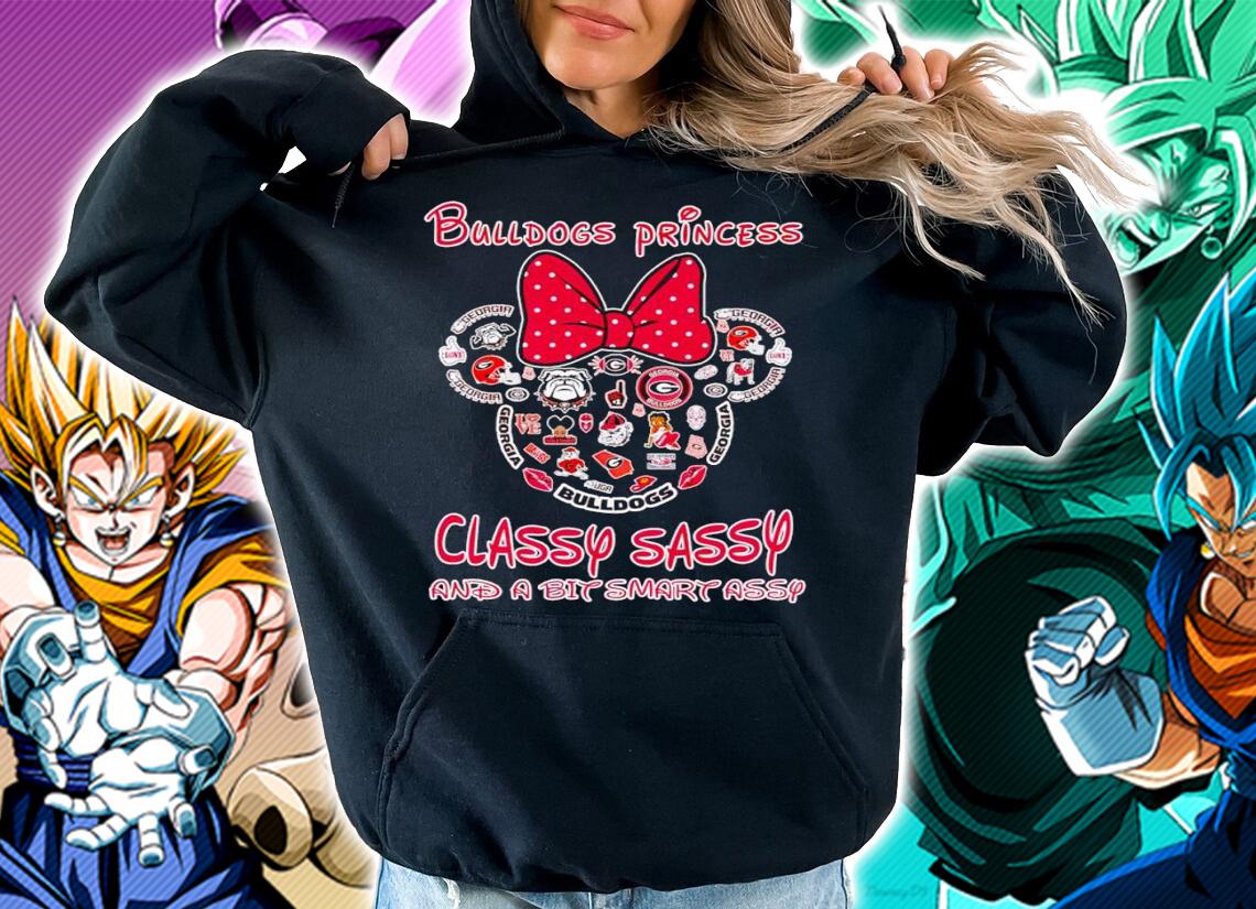 Minnie Mouse Georgia Bulldogs Princess Classy Sassy And A Bit Smart Assy t-shirt hoodie