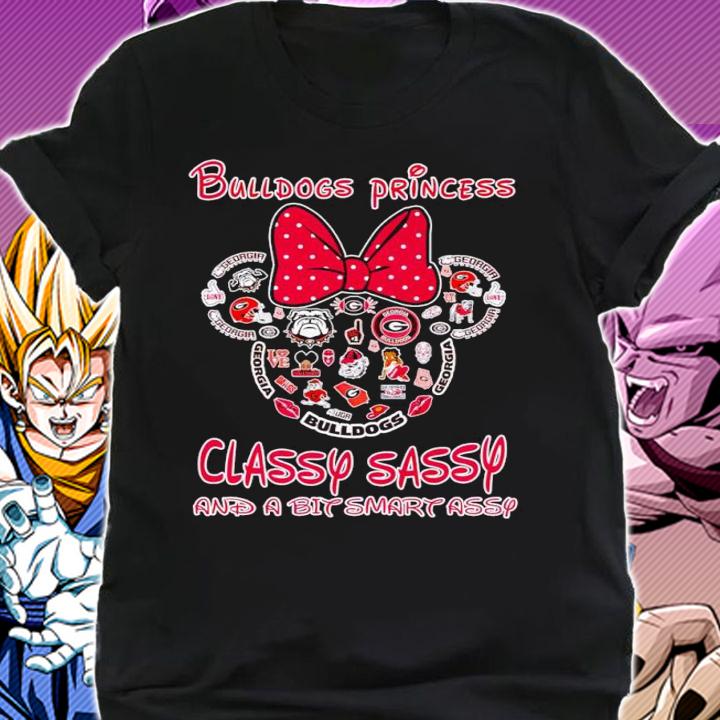 Minnie Mouse Georgia Bulldogs Princess Classy Sassy And A Bit Smart Assy t-shirt shirt